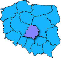 Mapa Polski - woj. dzkie