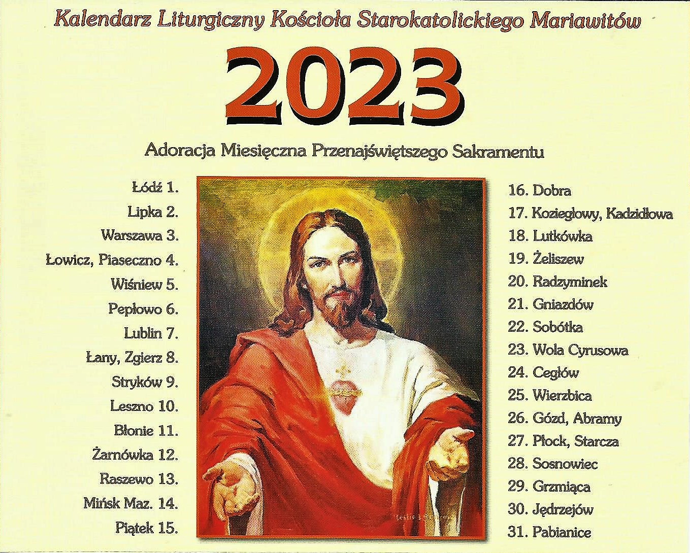 Kalendarz KSM 2023